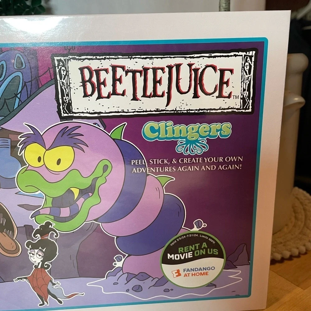 NIB Beetlejuice Clingers Peel and Stick - Collectible Item